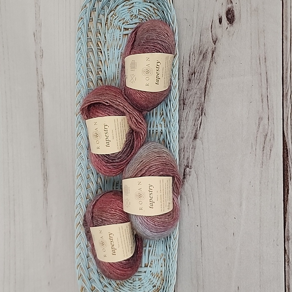 Rowan Tapestry 524 Yds Mauve Purple Self-Stripping Gradient Wool Blend Yarn NWT